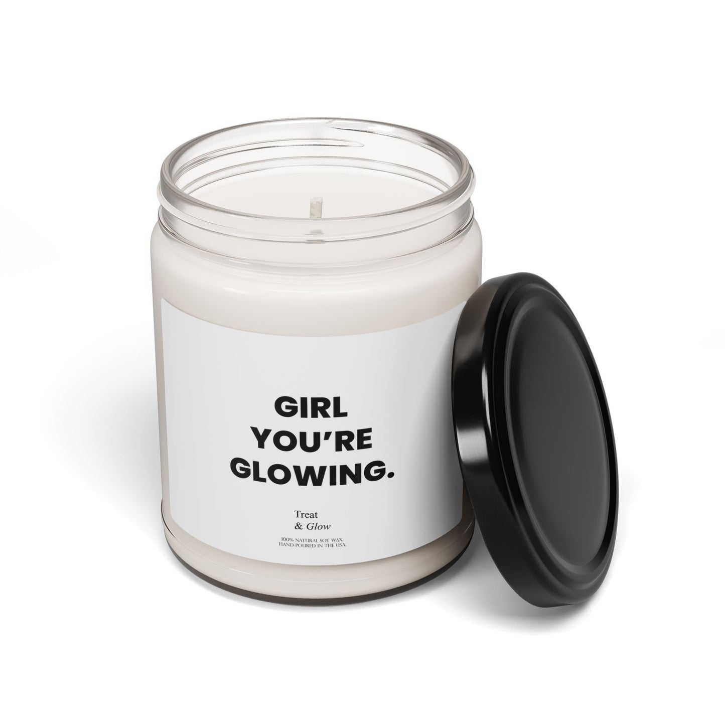 Treat & Glow – Crisp Apple Cider Candle (9oz)