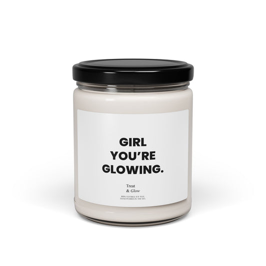 Treat & Glow – Crisp Apple Cider Candle (9oz)